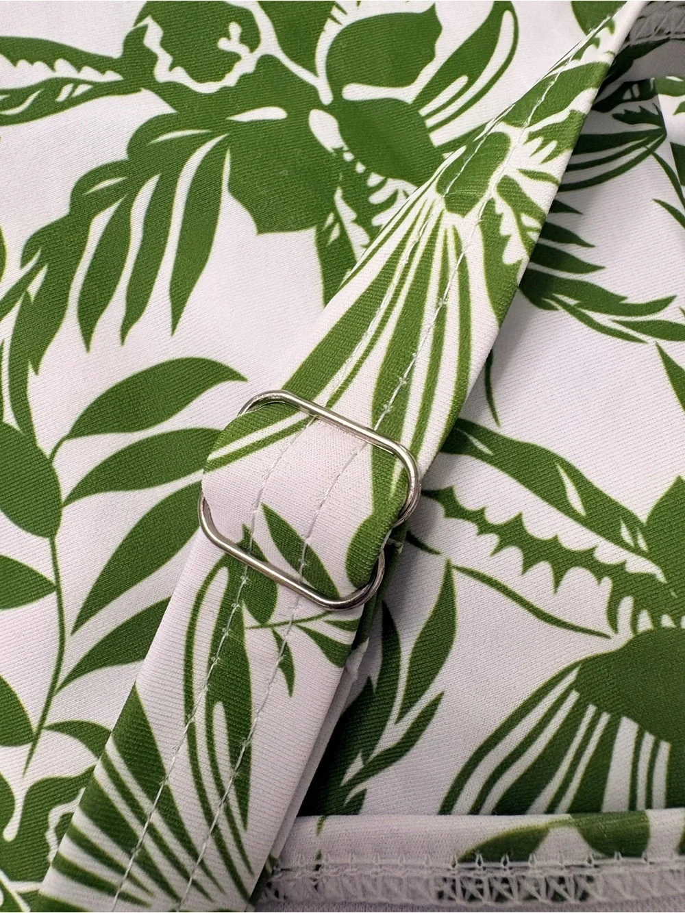 BloomChic White and Green Floral One-Piece Swimsuit